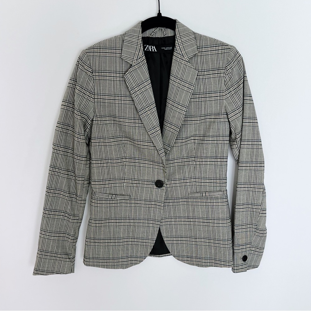 Zara Plaid Blazer